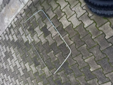 Chromkeder Heckscheibe komplett