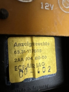 Airbagkontrollleuchte 1376895 Kontrolleuchte Airbag