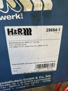 H&R Tieferlegungsfedern 29684-1 für BMW 3er Touring + Bilsein Dämpfer Fahrwerk 6 Zylinder