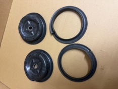 Federteller vorne oben Aufnahme original 31331128524 L +R + Unterlage Gummi Feder1128523 L + R