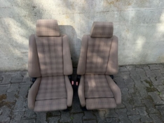 Cabrio Sitze Sportsitze Überkaro beige
