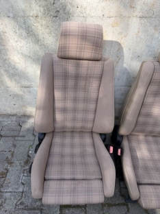 Cabrio Sitze Sportsitze Überkaro beige