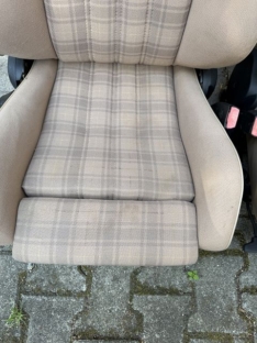 Cabrio Sitze Sportsitze Überkaro beige