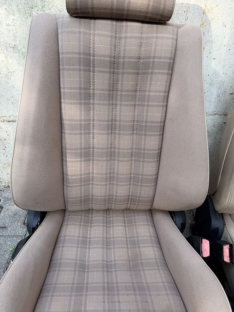 Cabrio Sitze Sportsitze Überkaro beige