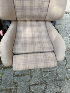 Cabrio Sitze Sportsitze Überkaro beige