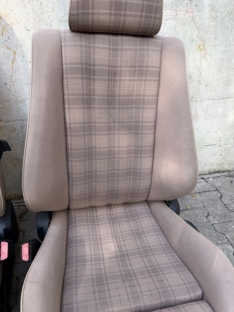 Cabrio Sitze Sportsitze Überkaro beige