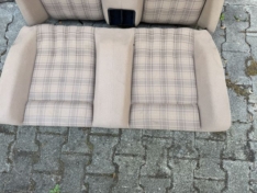 Cabrio Rückbank Überkaro beige
