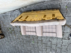 Cabrio Rückbank Überkaro beige